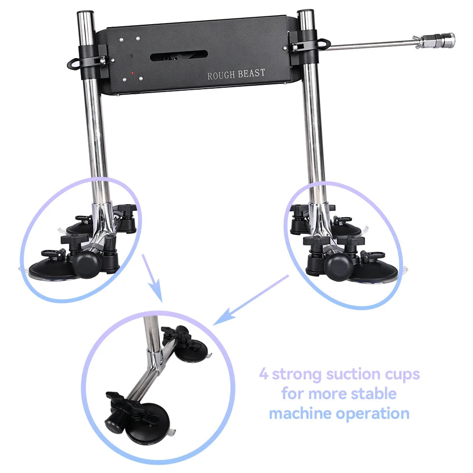 ROUGH BEAST Powerful Quiet Sex Machine with Attachments