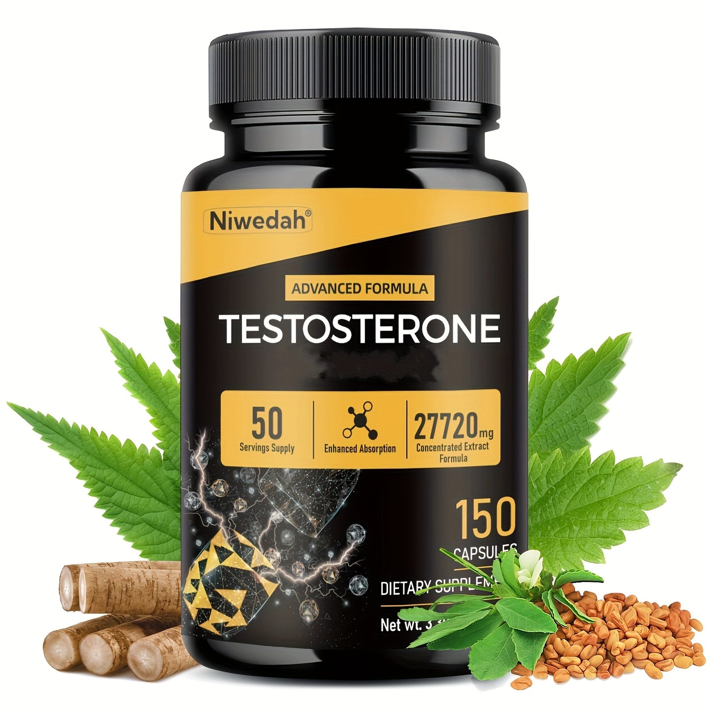 BLACK MAX Testosterone Supplement