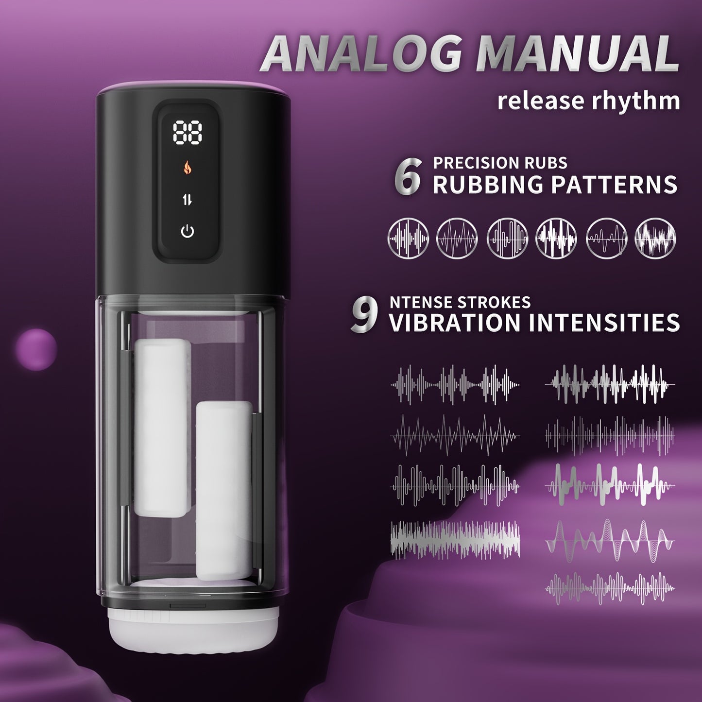 Thrusting Rechargeable Male Masturbator