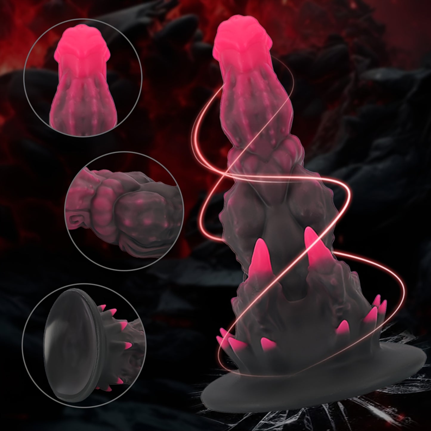 Monster-Shaped Silicone Anal Plug