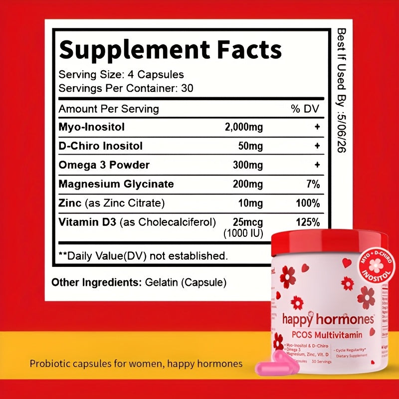 Inositol Strawberry Flavor Hormone Balancing Supplement For Ladies