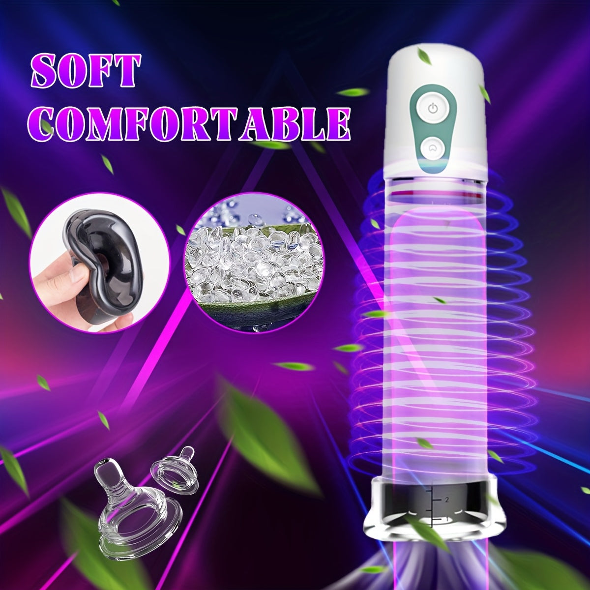 Muscle Strength Penis Pump Soft Silicone Toy
