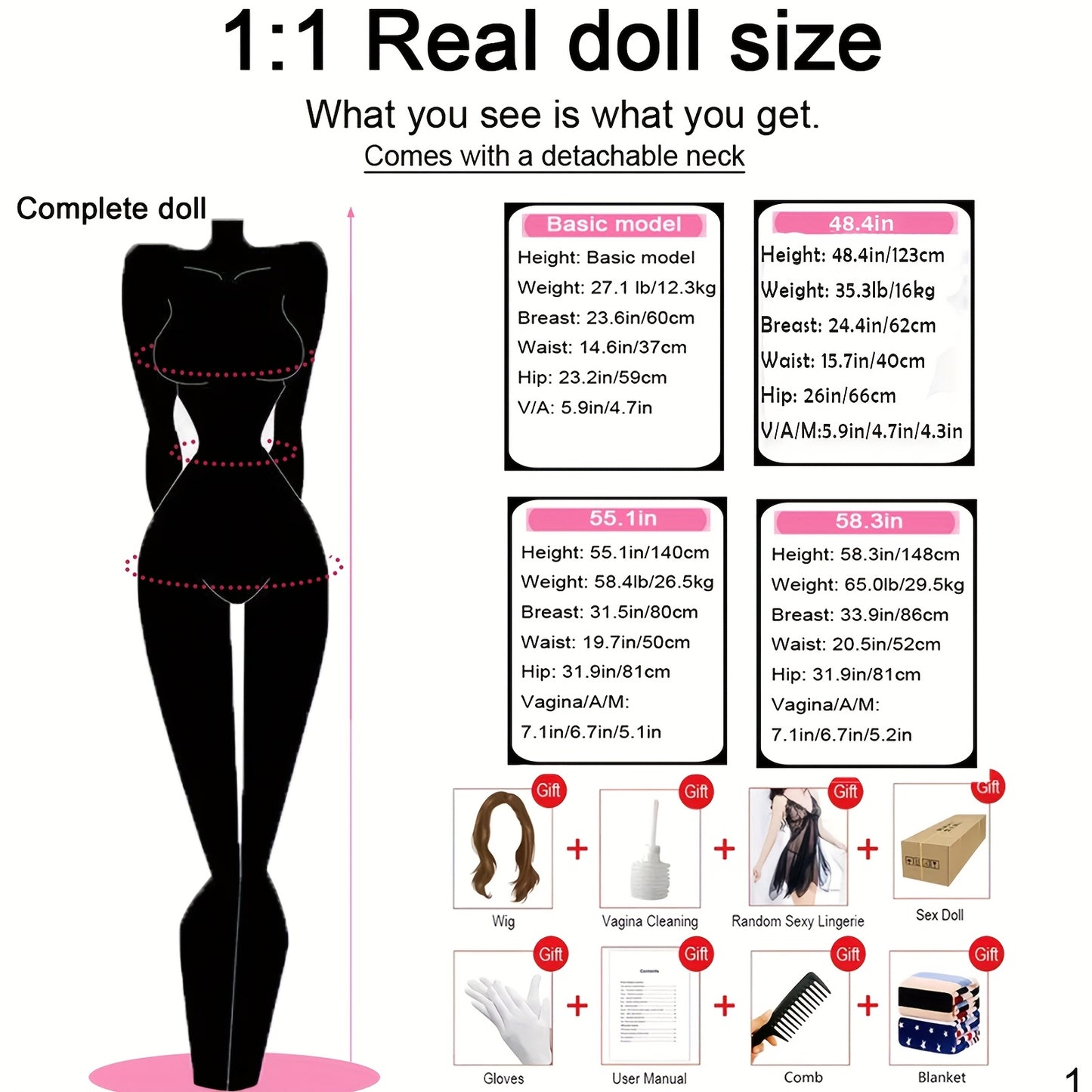 Cheating Wife Sex Doll with Lifelike Standing Female Hands And Legs