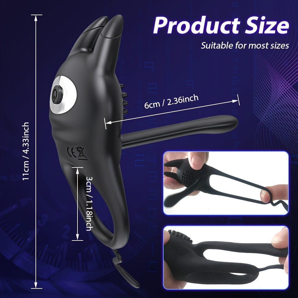 10 Modes Vibrating Cock Ring Sex Toy