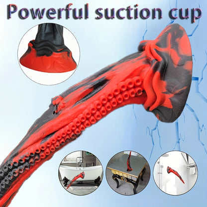 13.78" Huge Monster Dildo Tentacle Anal Plug for G Spot