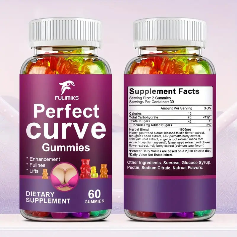 🍓 CurvaBloom™ Breast Enhancing Gummies - 60 ct