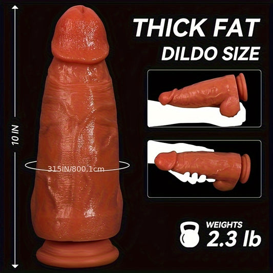 3.15'' Diameter Huge Thick Dildo Sex Toy 10" Dildo