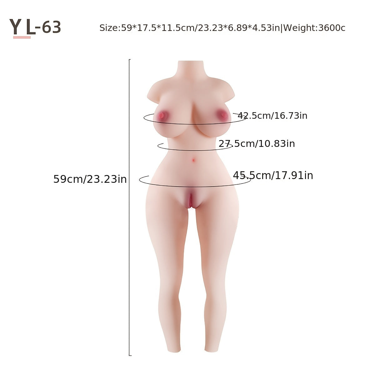 Sexy Busty Companion Doll 22.44 Inches
