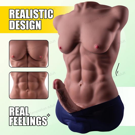 SUPER Hunk Large Male Sex Doll With Flexible Dildo