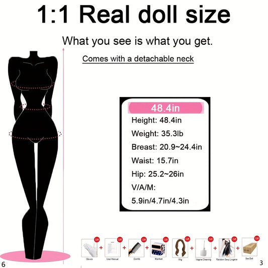 4.0ft Bust 20.9in Thick Milf Complete Sex Doll