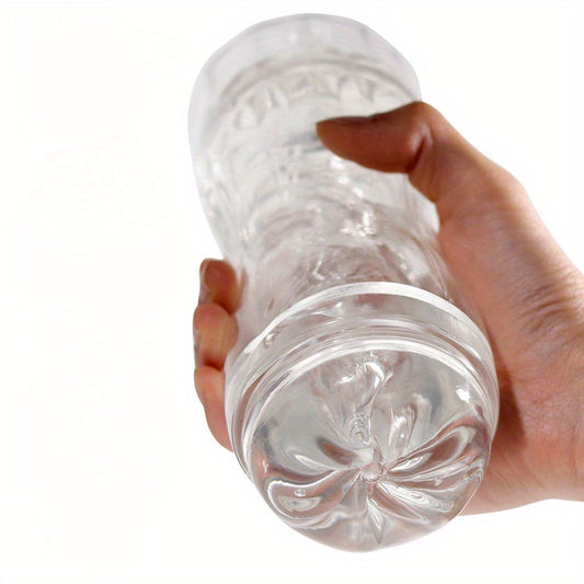 Dual-Ended Transparent Masturbator Sex Toy For Him