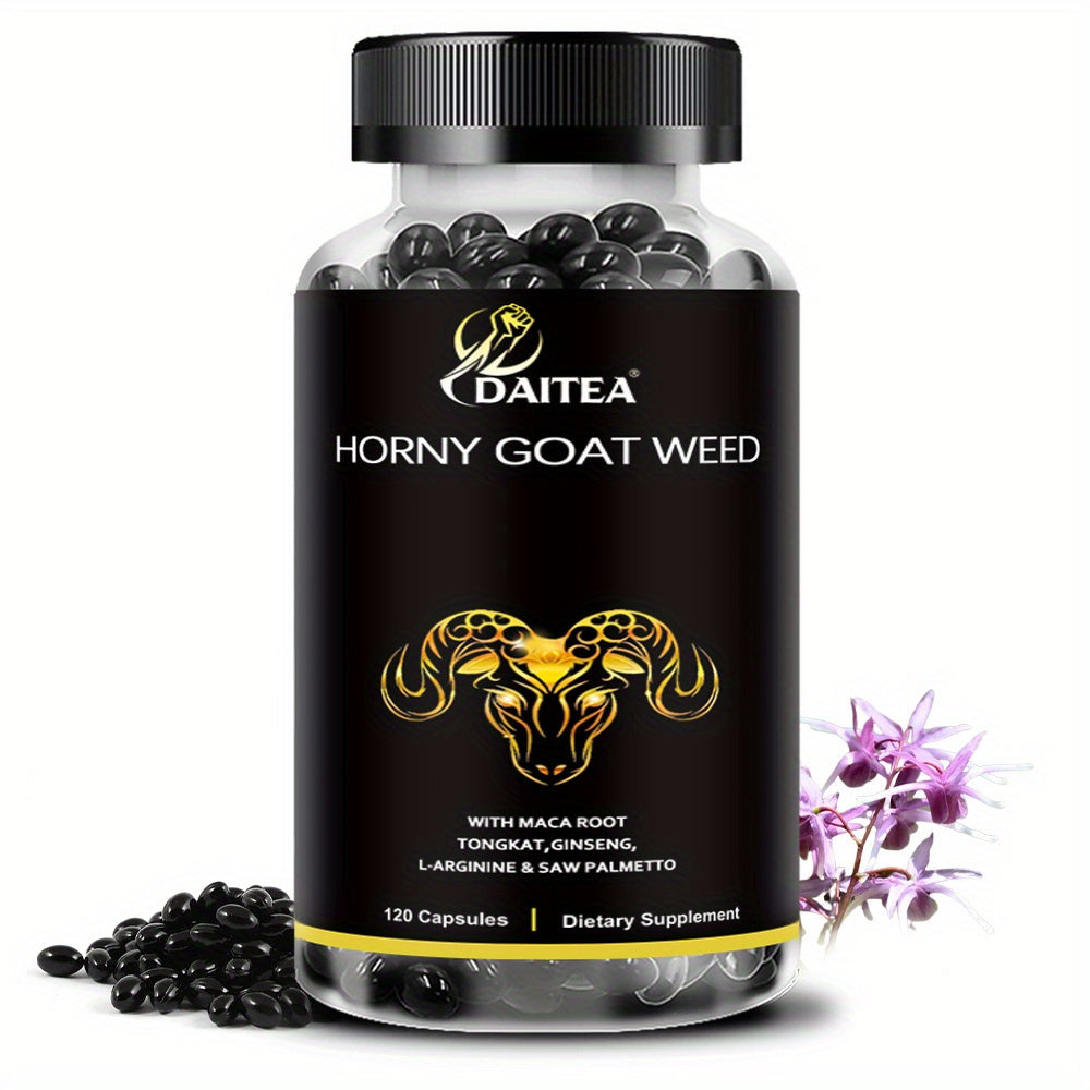Daitea MAX Horny Goat Weed Supplement - 120 Softgels