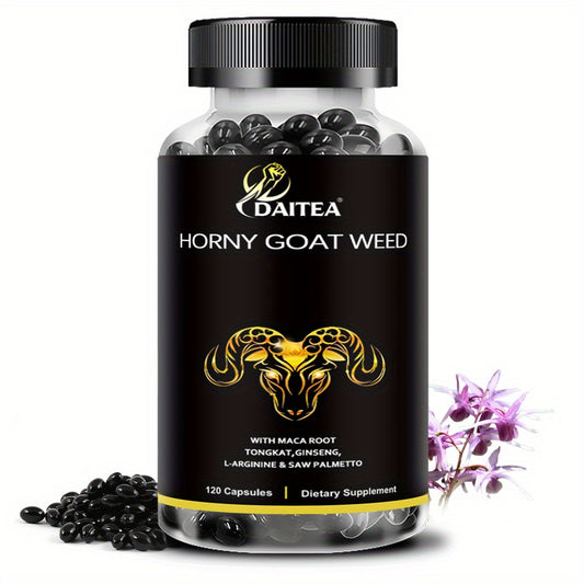 Daitea MAX Horny Goat Weed Supplement - 120 Softgels