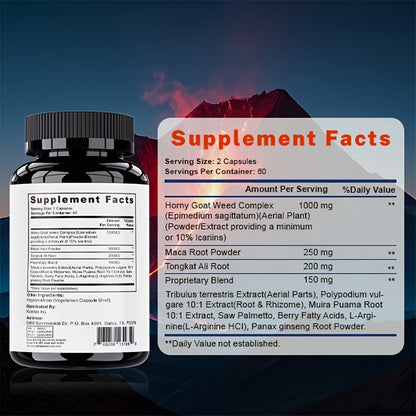 Testosterone SUPER Libido Tongkat Ali Supplement - 1600mg 60day Supply