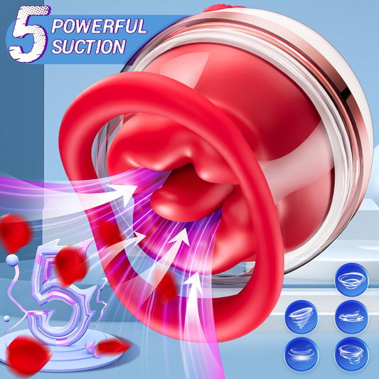 3-in-1 Rose Sucking Vibrator Clitoral Stimulator