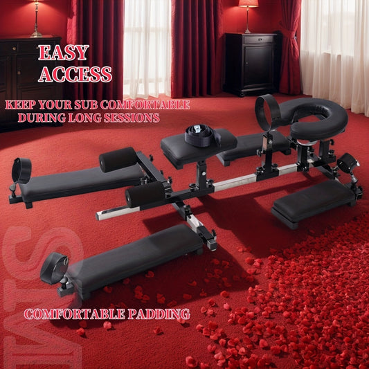 Erotic Seat Handcuffed Spreader Bench Chair