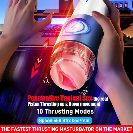 XMAXX Men'S Automatic USB Rechargeable Masturbator with Phone Holder