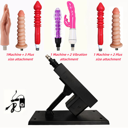Adjustable Sex Machine Gun With 5pcs Sex Toy Attachments