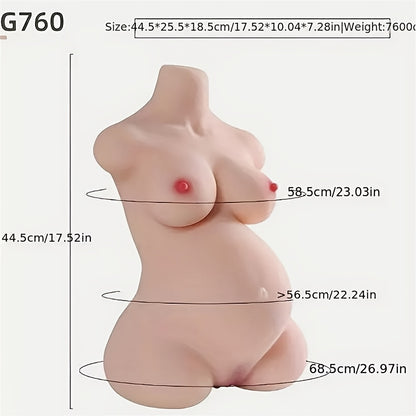 Pregnant Young Lady Sex Doll Torso 17lb Realistic Sex Doll