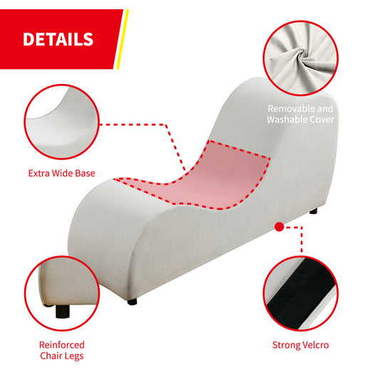 Yoga Chair Curved Chaise Lounge Sex Chair