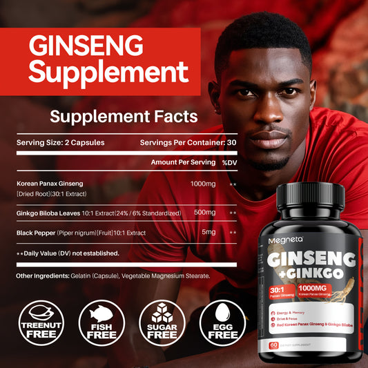 Megneta HYPER Korean Red Ginseng Supplement for Men