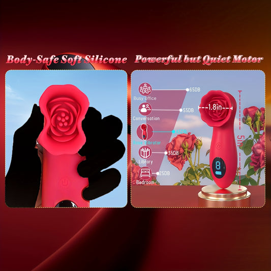 Rose Sex Toy Tapping Vibrating Rose