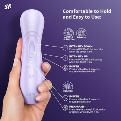 Satisfyer Pro 2 Generation 3 (NO Bluetooth) with Liquid Air Vibrator Sex Toy | Adult Toys for Women | Sucking Clitoral Stimulator | Vibrating Sexual Pleasure Device | Stimulation Vibrators (Wine Red)