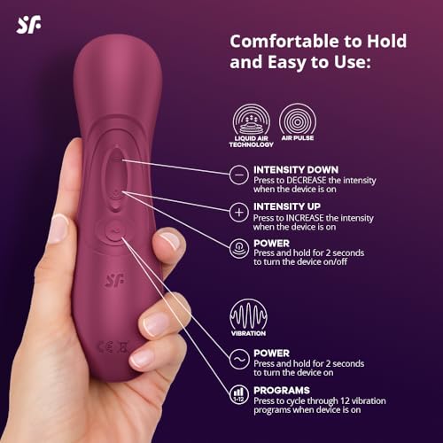 Satisfyer Pro 2 Generation 3 (NO Bluetooth) with Liquid Air Vibrator Sex Toy | Adult Toys for Women | Sucking Clitoral Stimulator | Vibrating Sexual Pleasure Device | Stimulation Vibrators (Wine Red)