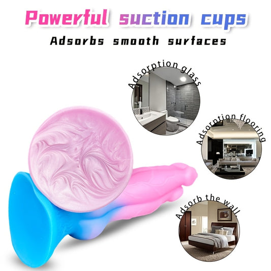 Wolf Cock with Three Heads Dildo 10.6" Huge Thick