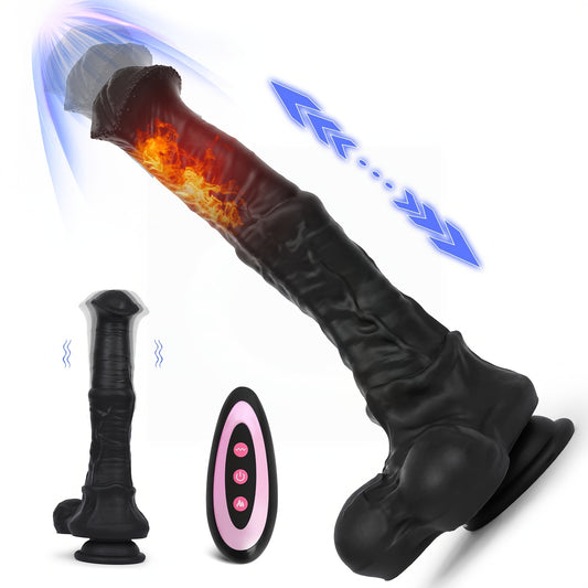 Powerful Thrusting Vibrating Dildo - Female Sex Toys With Suction Cup For G Spot