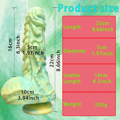 8.66" Huge Fantasy Reality Dildo