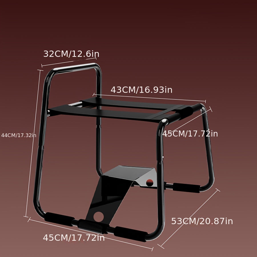 Black Sturdy Love Chair with Arch Bridge Handles