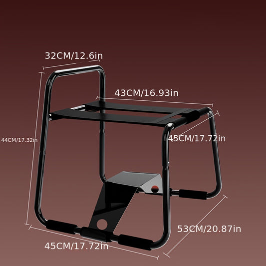 Black Sturdy Love Chair with Arch Bridge Handles