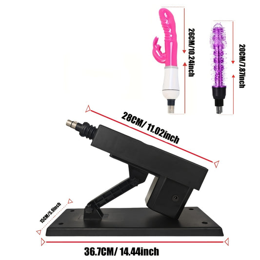 Adjustable Sex Machine Gun With 5pcs Sex Toy Attachments