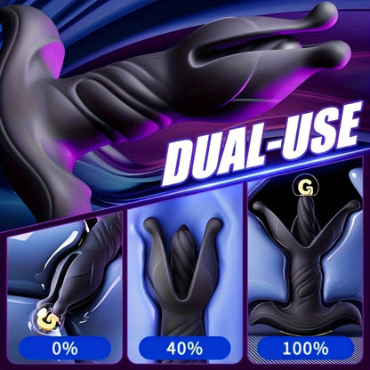 Silicone Anal Toys Butt Plug Training Kit with 9 Frequency Vibration & Thrust