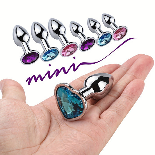 Mini Golden Gemstone Base Anal Plug For Beginners