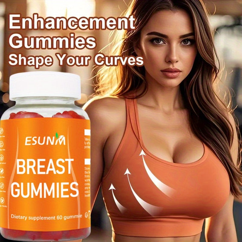 CurvaBloom™ Breast Enlargement Gummies - 60 Strawberry Fudge