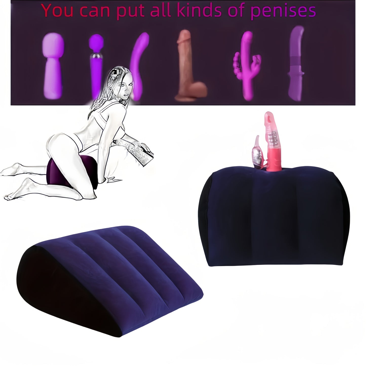 Inflatable Wedge Pillow BDSM Bondage
