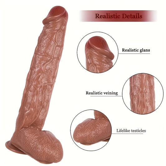1pc 17.32" Long Extra Large Realistic Dildo