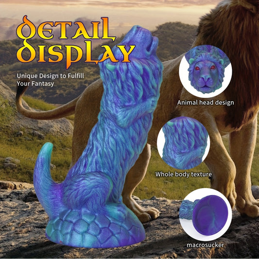 Blue Lion Dildo Thick Black Dildo