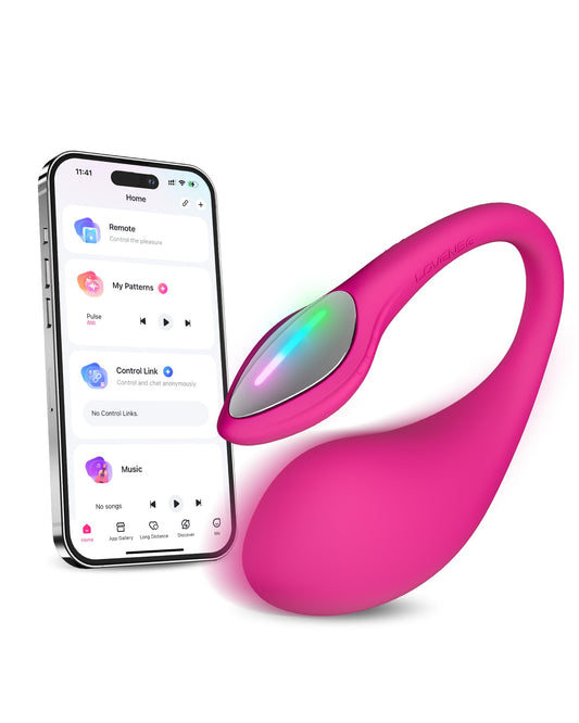 LOVENSE Lush 4 Remote Control G-spot Vibrator, Wearable Long Distance Adult Sex Toys & Games with LED Light, App Controlled Egg Vibrators for Women Couples, Powerful Vibration, Discreet, Waterproof