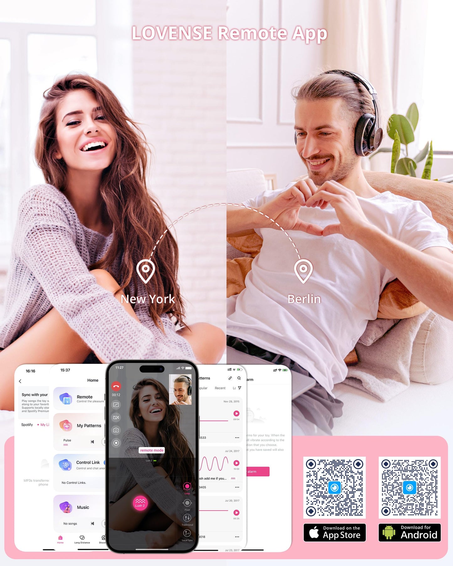 LOVENSE Lush 2 Remote Vibrator with App, Long Distance Remote Controlled G-spot Stimulator Egg Vibrators Bluetooth Adult Sex Toys & Games Powerful Vibrations for Women Couples Discreet Pleasure