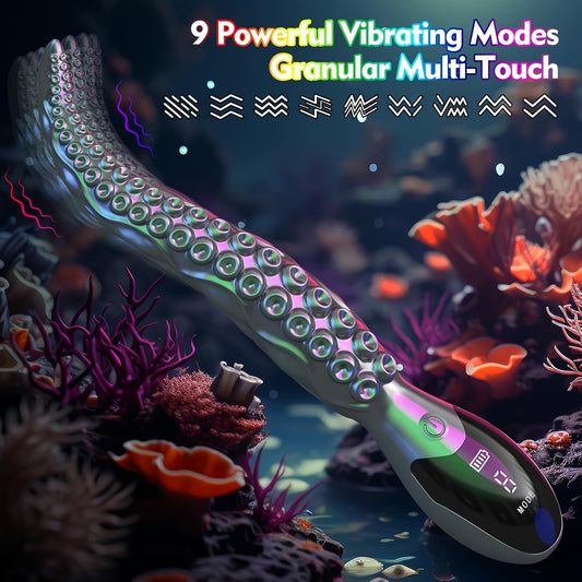 Vibrating Octopus Tentacle Monster G-Spot Dildos W/LED Display