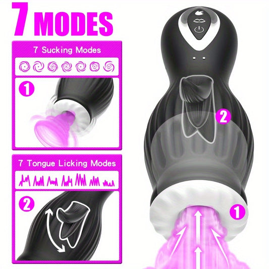 Automatic Sucking Tongue Licking Male Masturbator