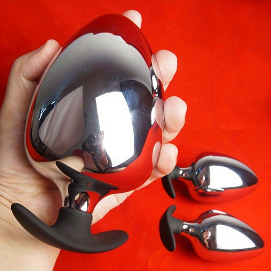 Metal Ass Butt Plugs with Anchor Base