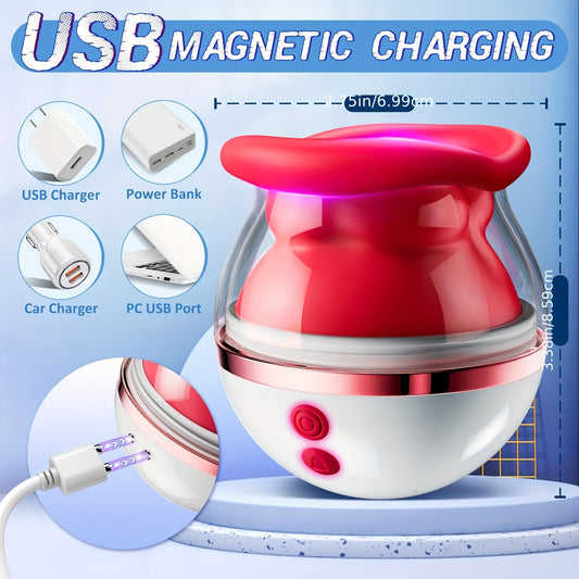 3-in-1 Rose Sucking Vibrator Clitoral Stimulator