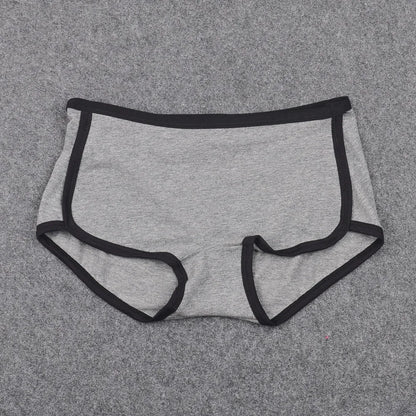 2pcs Set Comfortable Underwear Women Cotton Boyshort Briefs
