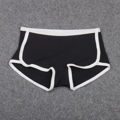 2pcs Set Comfortable Underwear Women Cotton Boyshort Briefs