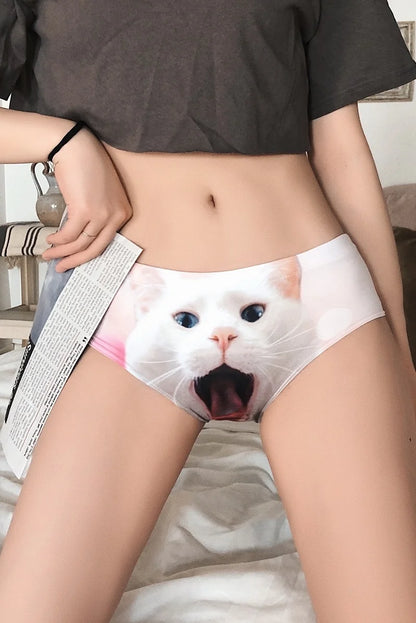 SP&CITY Cartoon 3D Cat Kawaii Panties