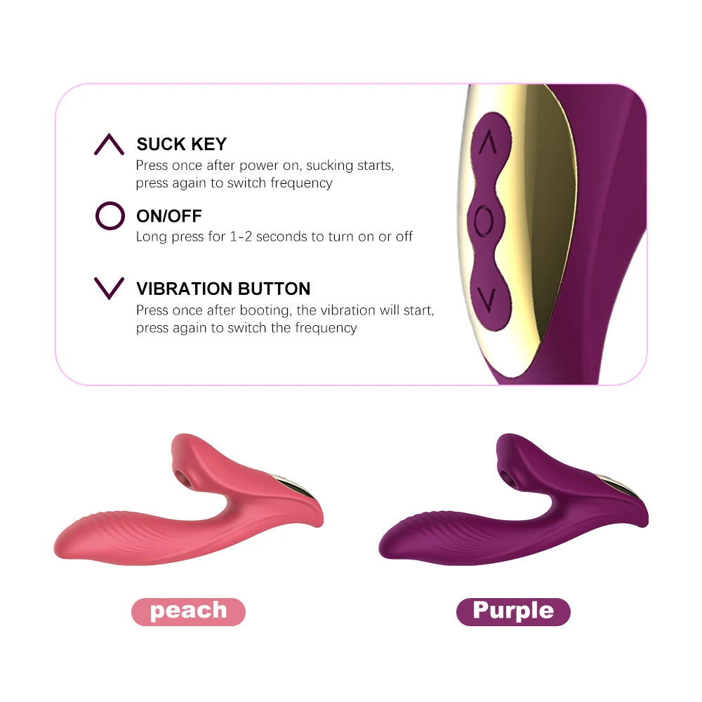 Vagina Sucking Vibrator 10 Speed Vibrating Oral Sex Suction Clitoris